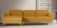 Honora Leatherette RHS Sectional Sofa ( 2+ Lounger ) in Yellow Color