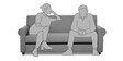 Houston 3 Seater Sofa in Grey Colour