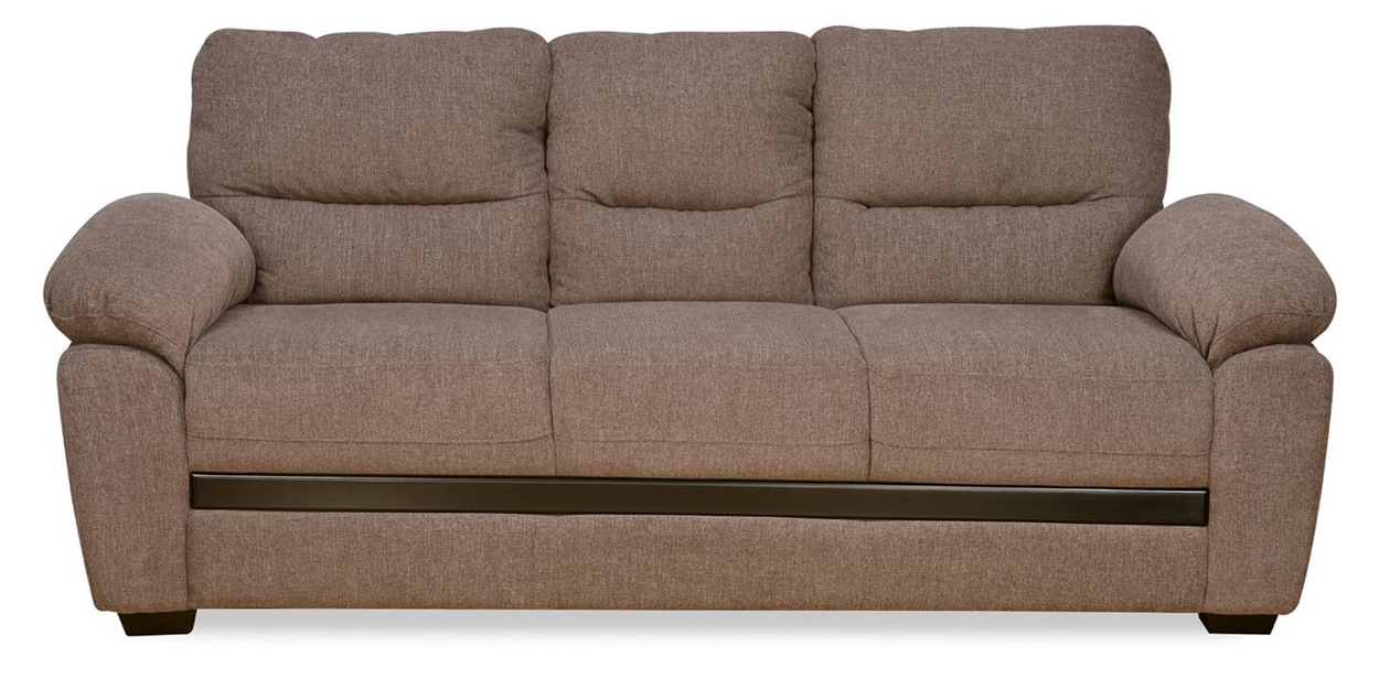 Buy Hobart Three Seater Sofa in Light Brown Colour By Nilkamal Online