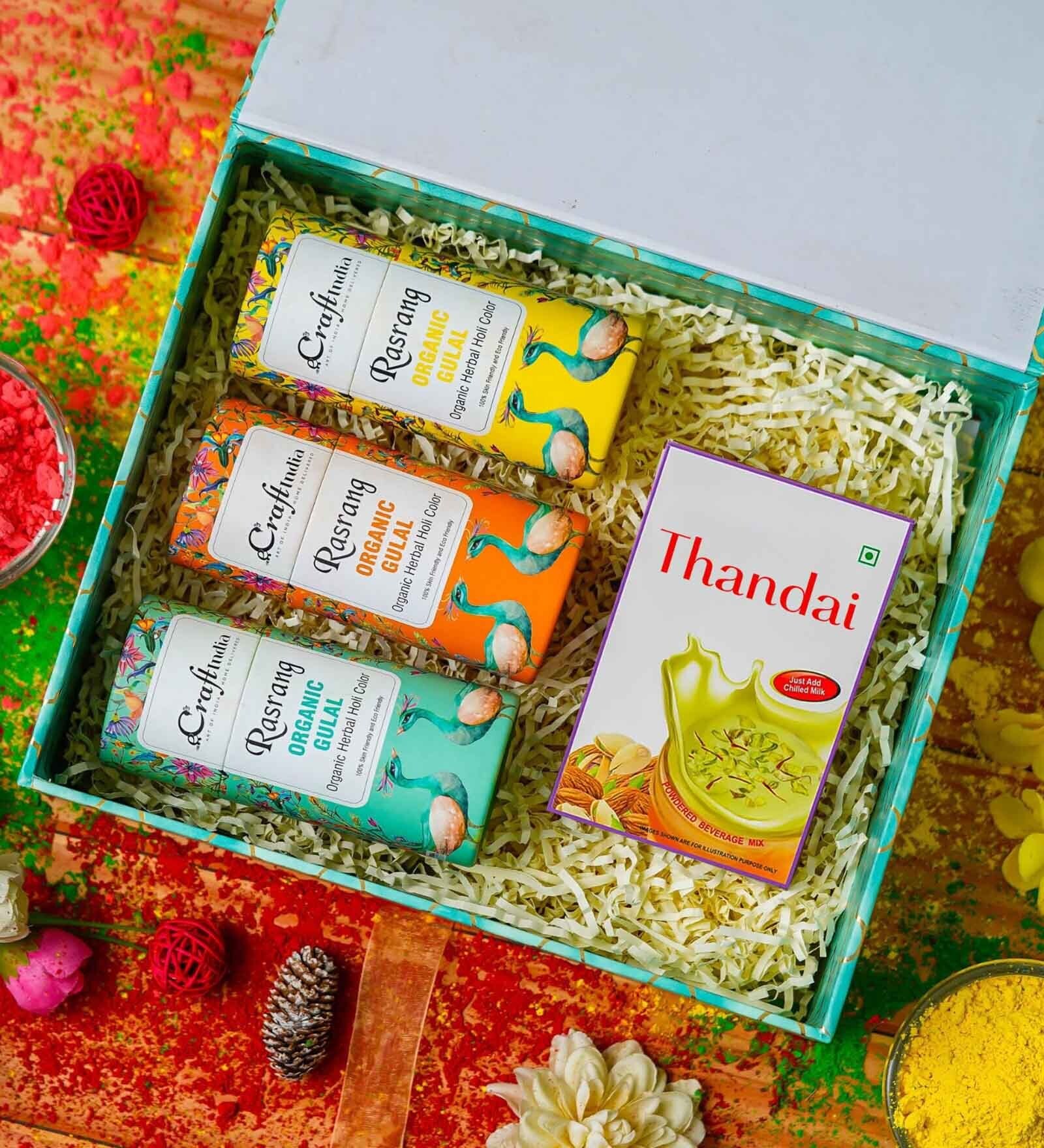 Holi Gift Hamper Herbal Gulal Holi Colours (Pack of 3 Items)