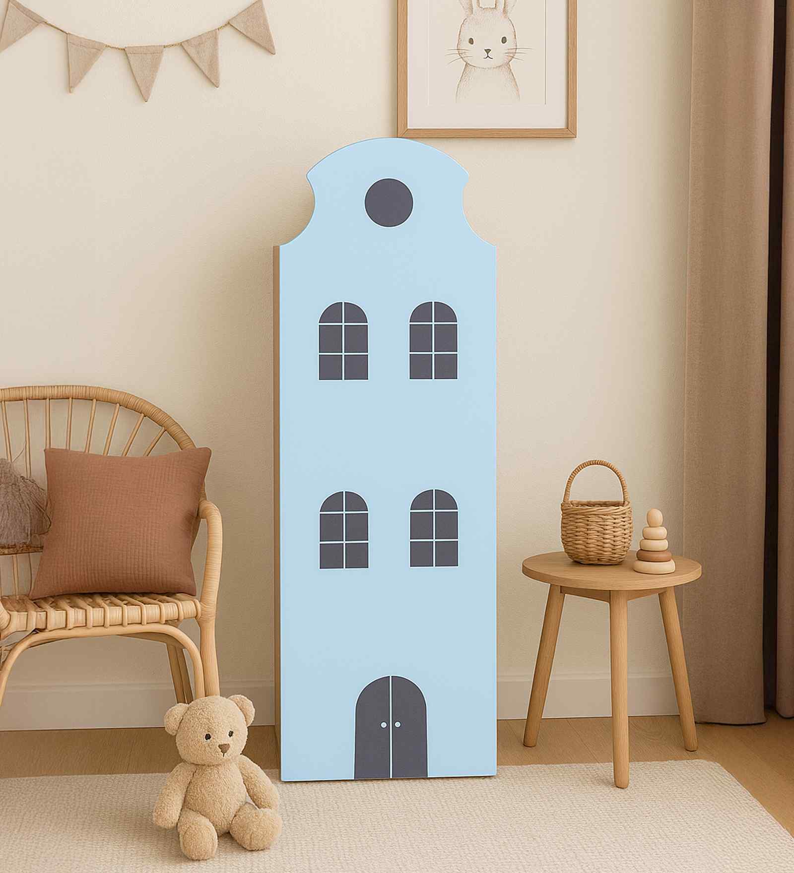 Holland Kids Storage Cabinet In Blue Finish