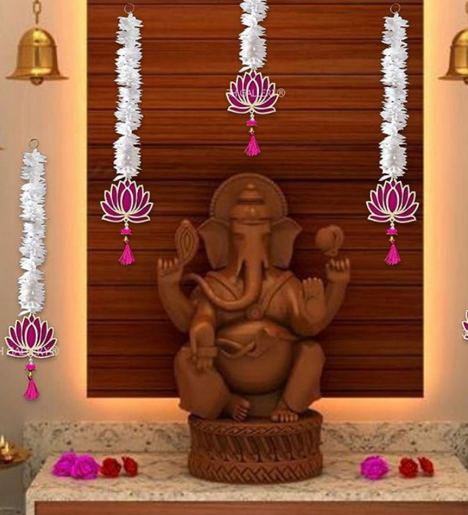 Home
Entrance White & Purple Handmade Toran