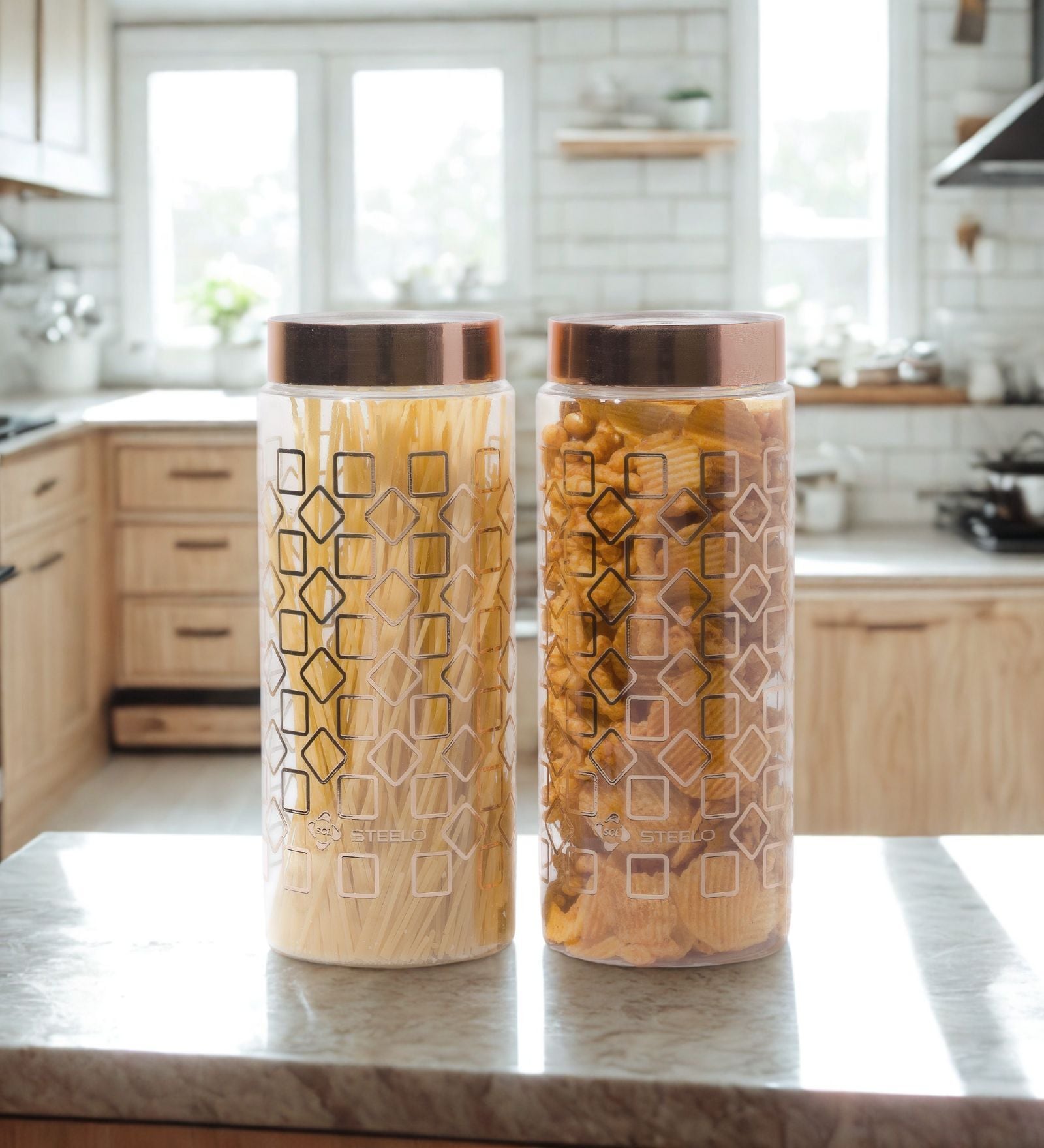 Homely Deluxe Container 1500ML | 4pcs Set | Long