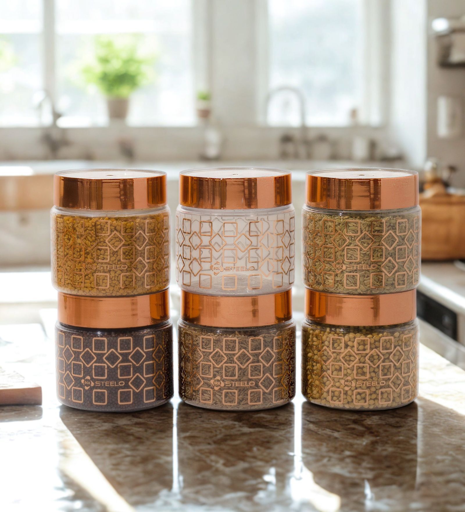 Homely Deluxe Container 350ML | 6pcs Set