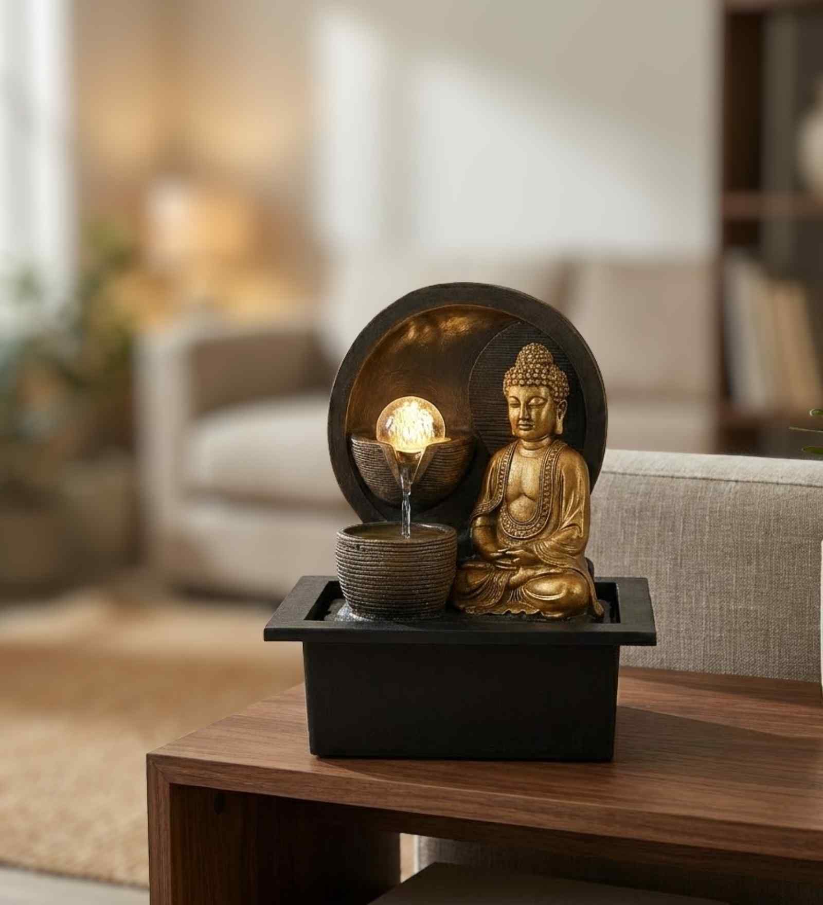 Impression Buddha Water Fountain 25 cm Impression Buddha Water Fountain 25 cm