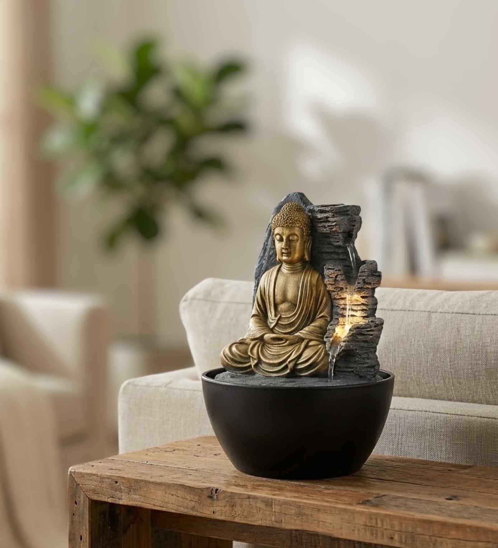 Impression Mini Buddha Water Fountain 18 cm Impression Mini Buddha Water Fountain 18 cm