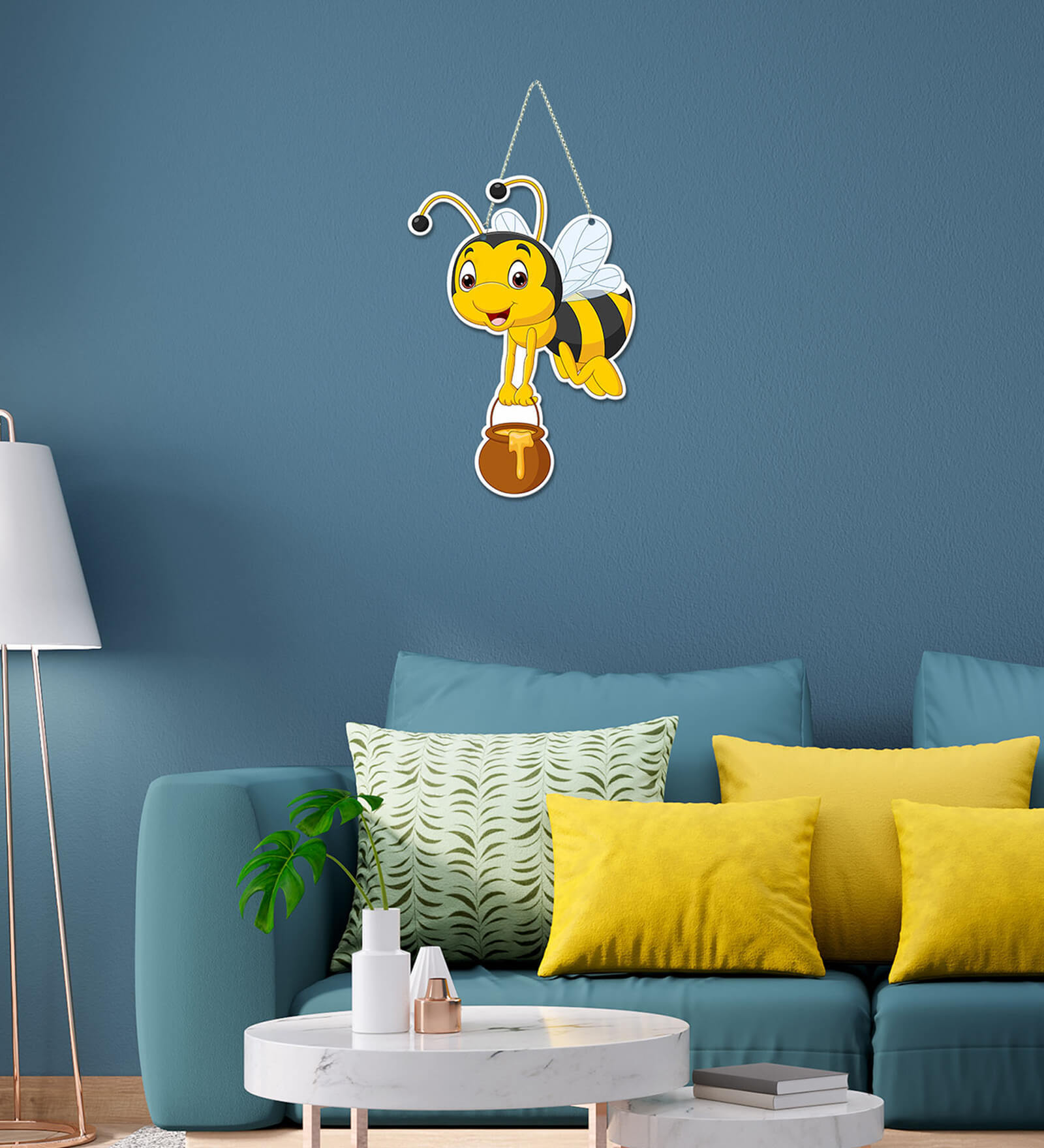 Honey Bee Artworks Multicolour Engineered Wood Wall Hanging Quotes