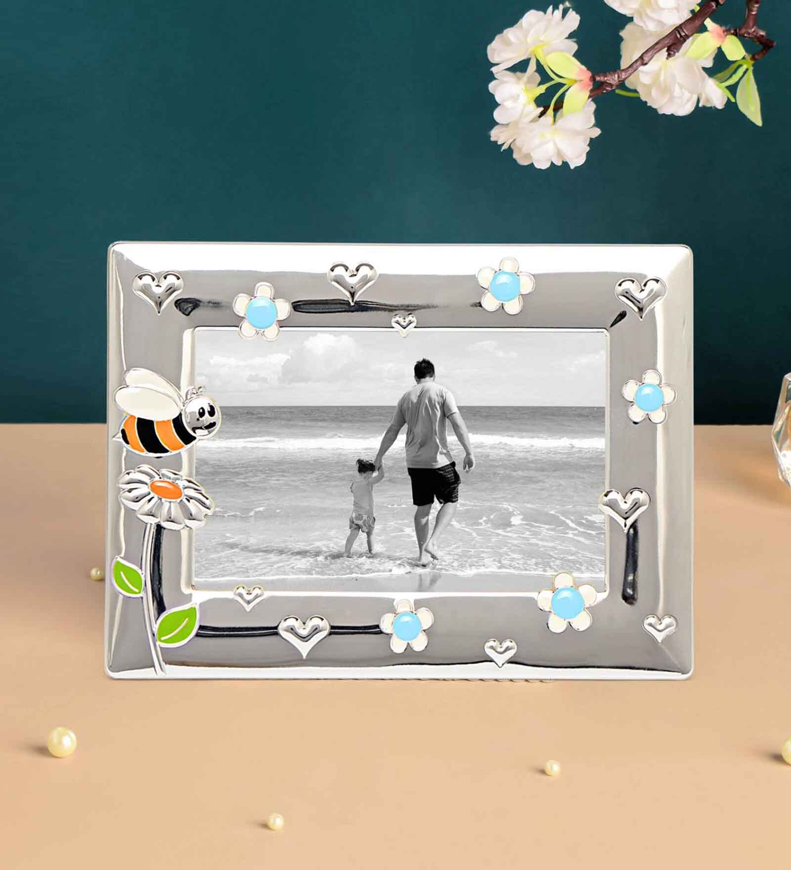 Honey Bee Design SIlver Metal Photo Frames