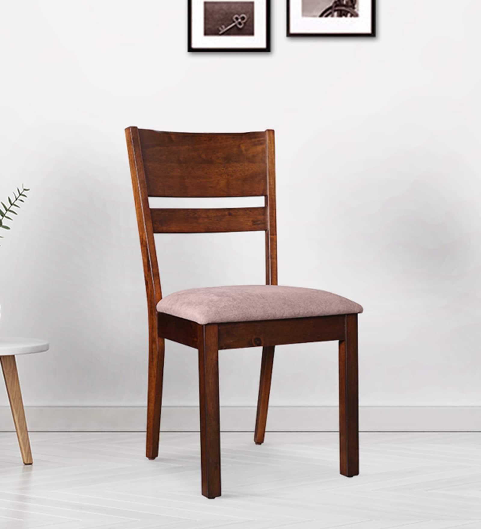 Hopton Dining Chair Set of 2 in Walnut Colour