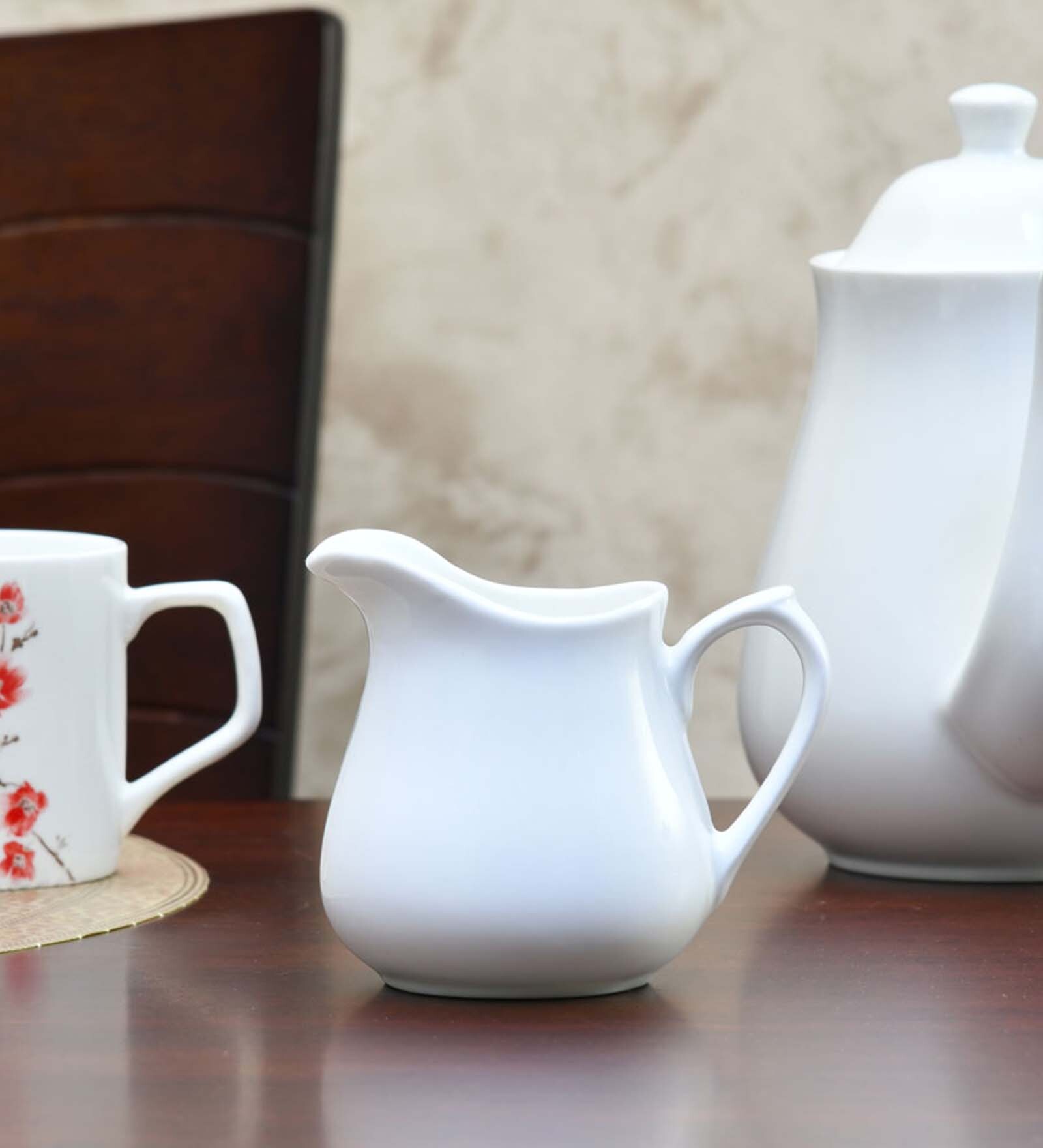 Horeca 250ml White Ceramic Tea Pot
