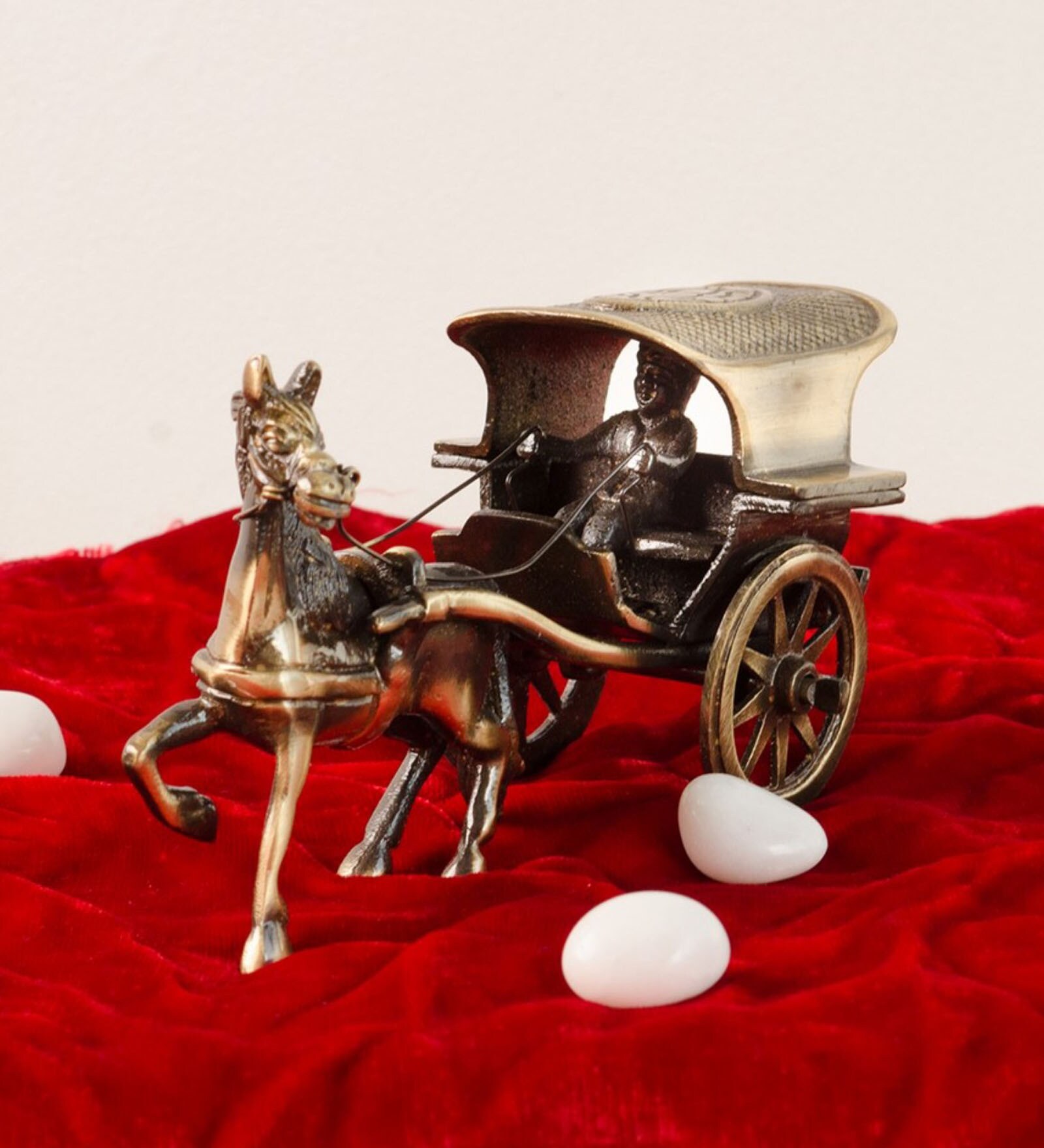 Horse cart Brown Brass Idol