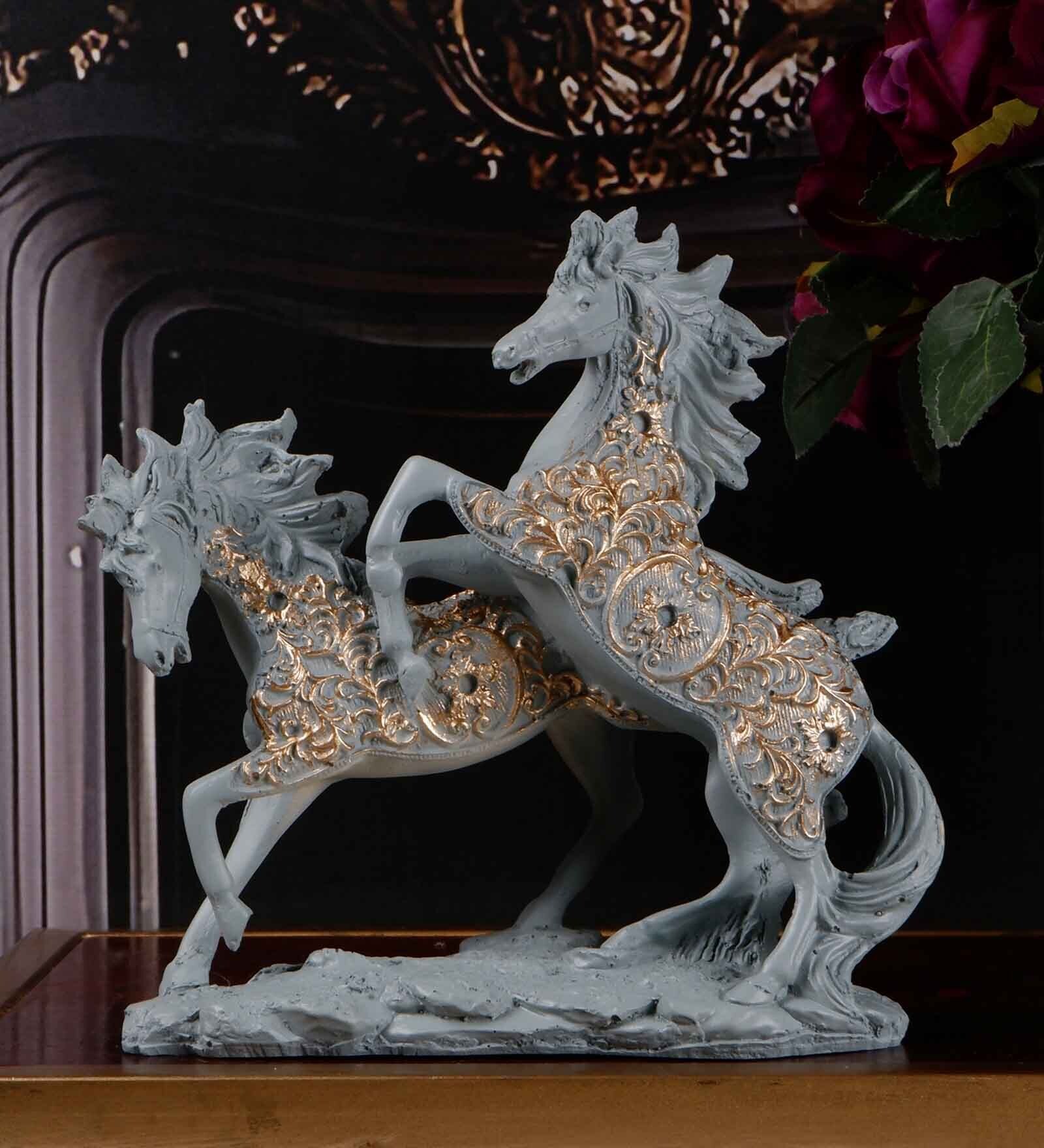 Buy Horse Grey Polyresin Figurine at 34 OFF by The White Ink Decor