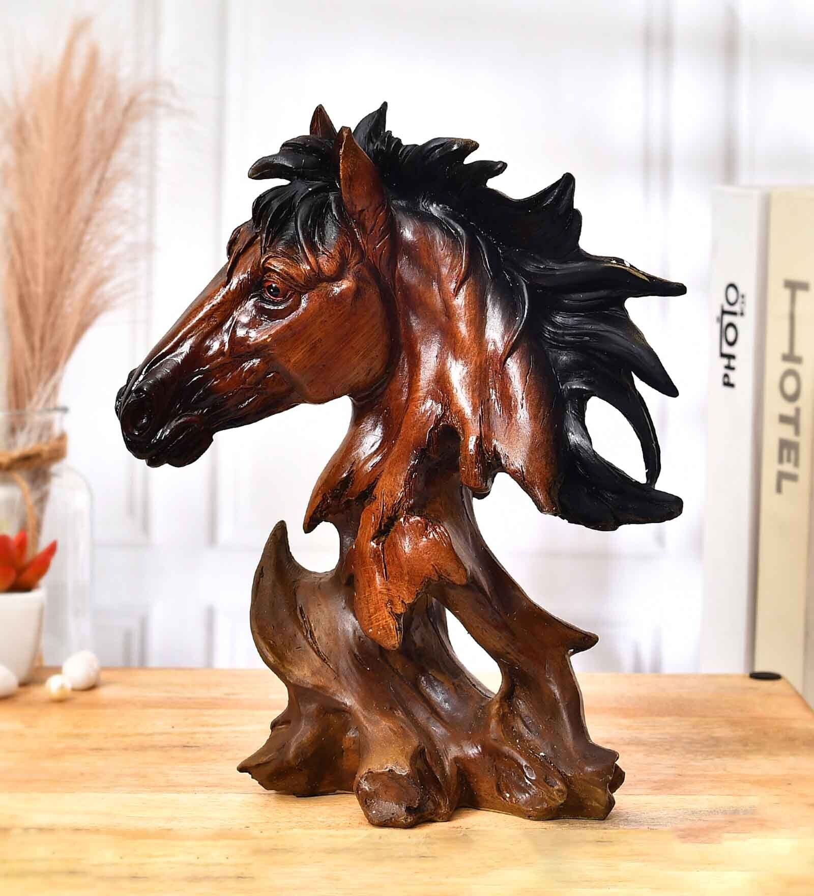 Horse Melody Brown Resin Figurine