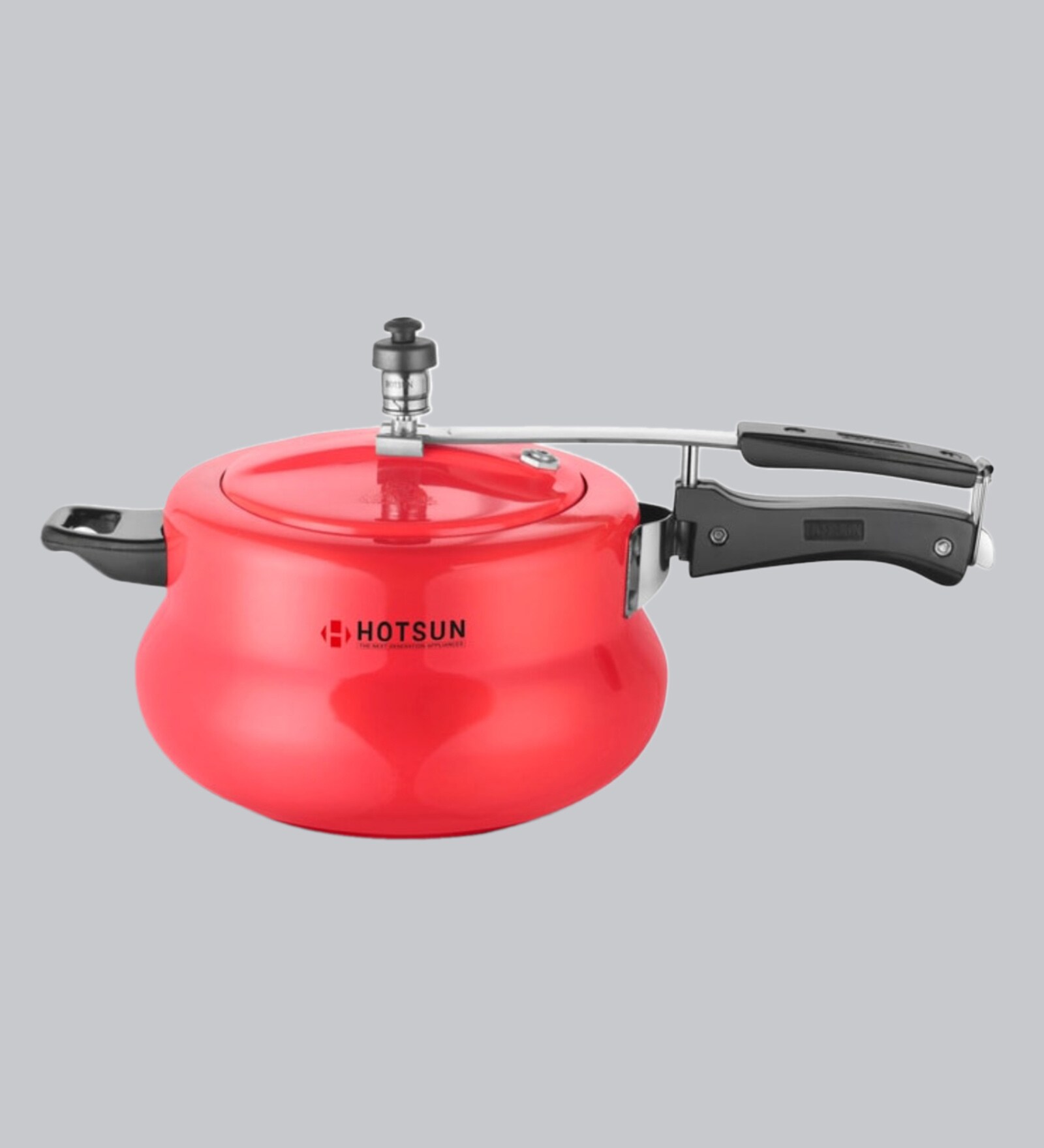 Hotsun Red Aluminium Pressure Cooker, 3 Ltr