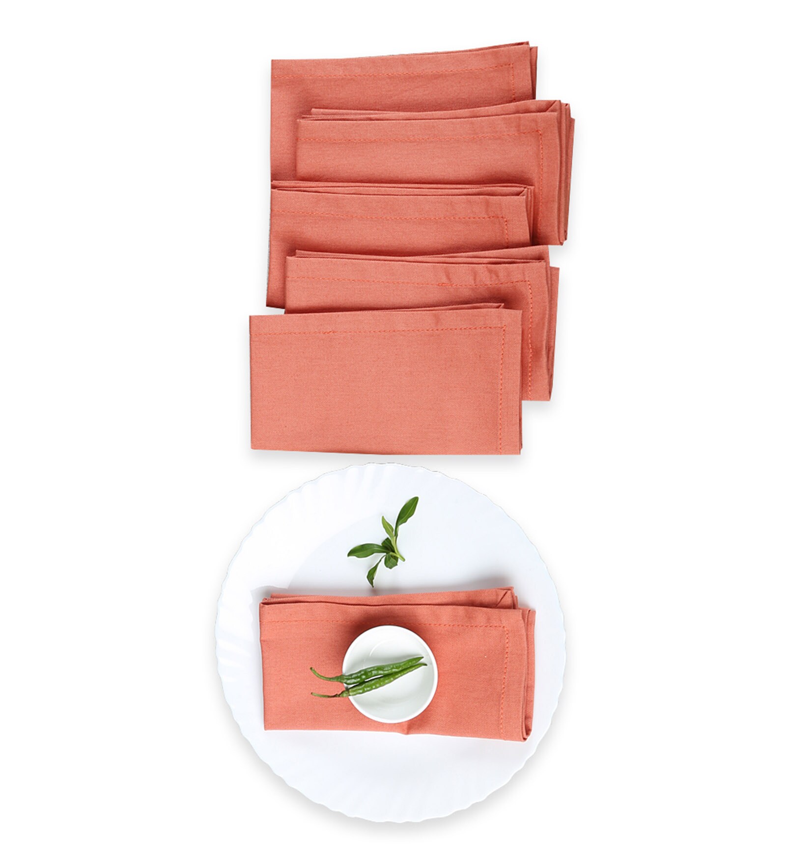 Buy House This Brick Red Cotton Placemats Set of 6 at 5 OFF by House