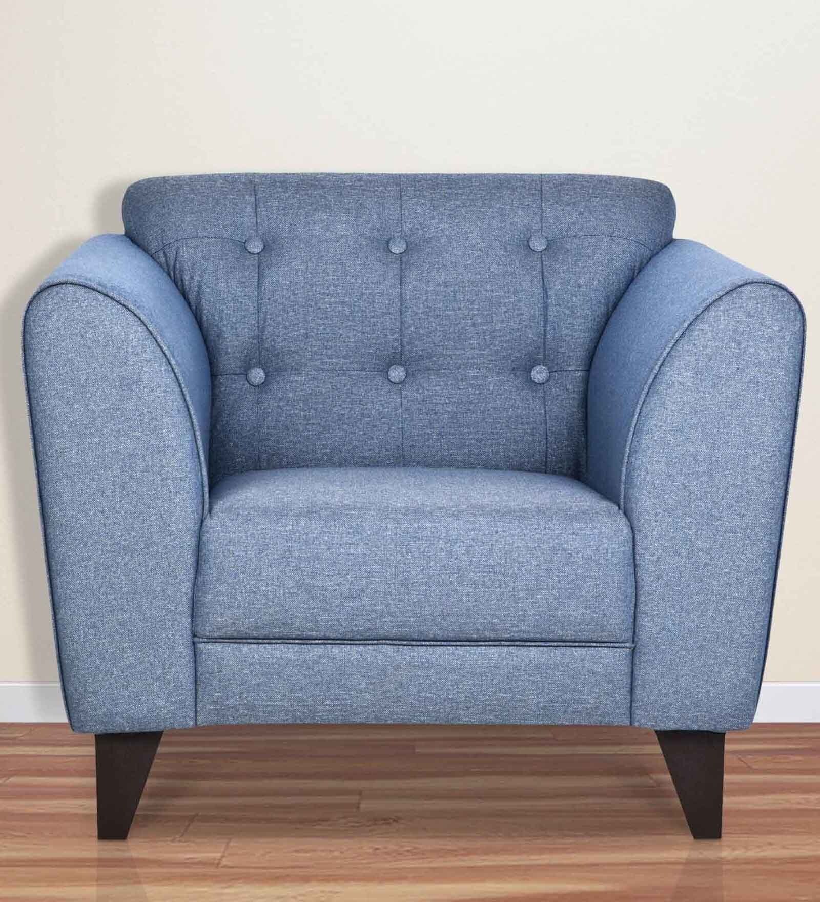 Buy Hove Heaven One Seater Sofa in Grey Colour by Urban Living Online