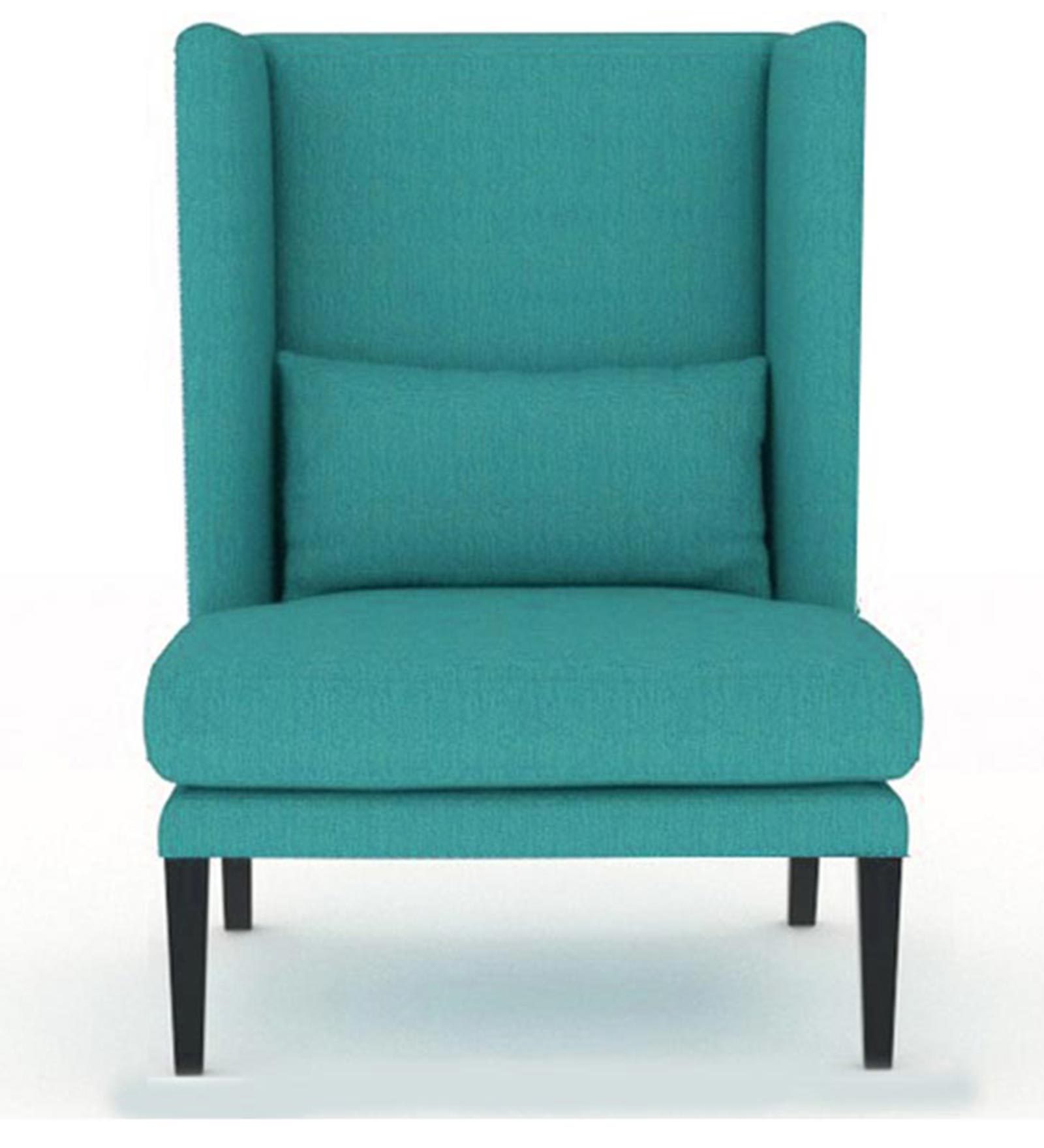 Buy Howell Wing Chair in Creamic Blue Colour CasaCraft at 5 OFF by