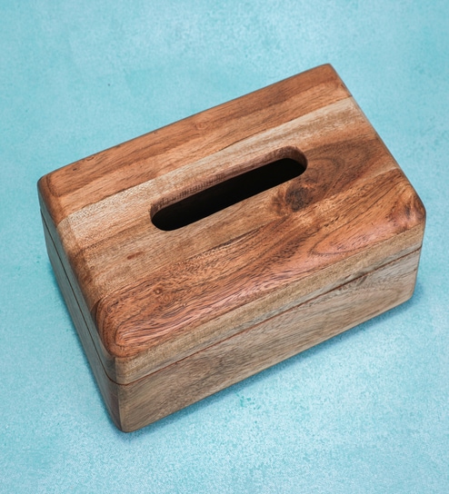 Holdn Fold Acacia Wood Tissue Paper Box