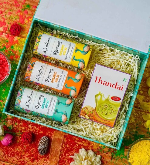 Holi Gift Hamper Herbal Gulal Holi Colours (Pack of 3 Items)