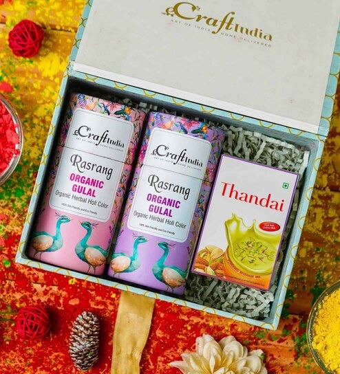 Holi Gift Hamper Organic Gulal Holi Colors (Pack of 2)