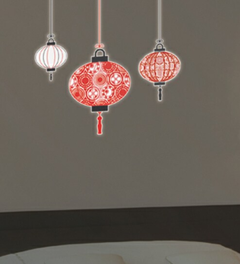 Buy Vinyl Chinese Lanterns Wall Sticker By Home Decor Line Online