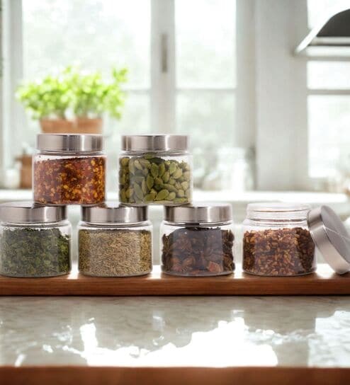 Homely Stainless Containers 200 ML (6pcs Set)