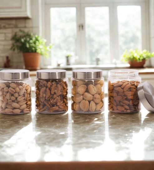 Homely Stainless Containers 750 ML (4pcs Set)