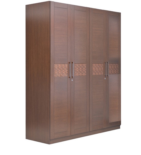 Buy Nebula Four Door Wardrobe By Hometown Online Modern 4 Door