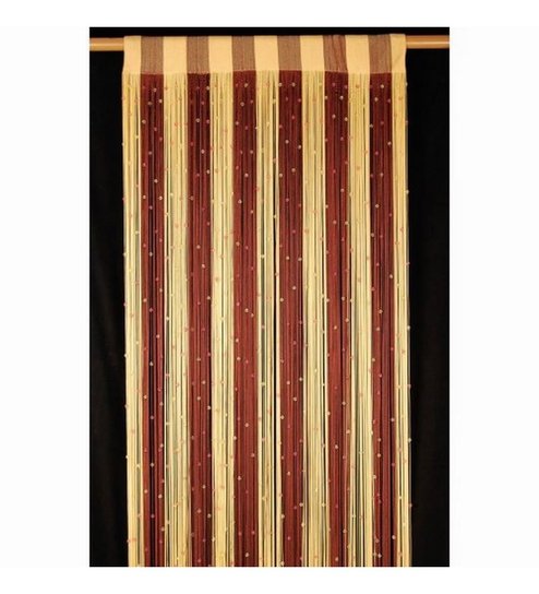 Buy Home Zaara String With Beats Brown Polyester 84x48 Inch