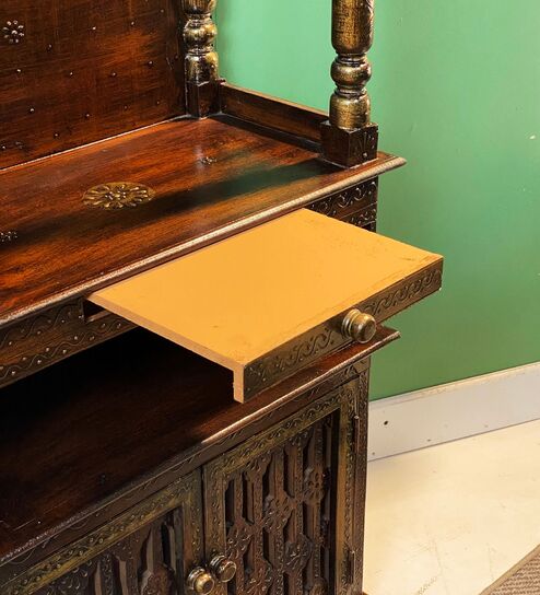 Honey finish Solid Sheesham Wooden Temple