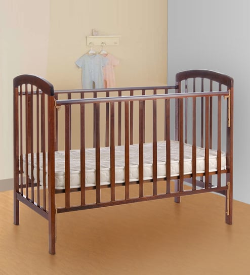 Buy Howard Solid Wood Baby Cot In Teak Finish By Babycenter