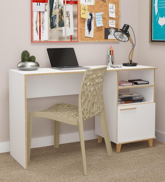 pepperfry study table white