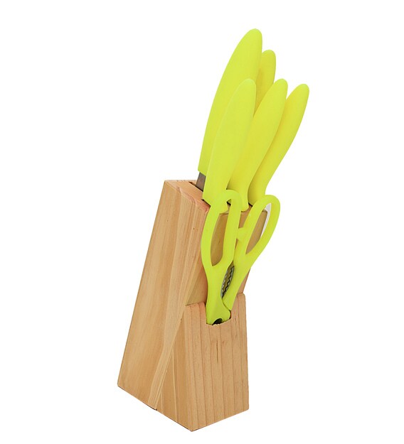 Buy Home Belle Knife with Wooden Block Set of 6 Online Discontinued