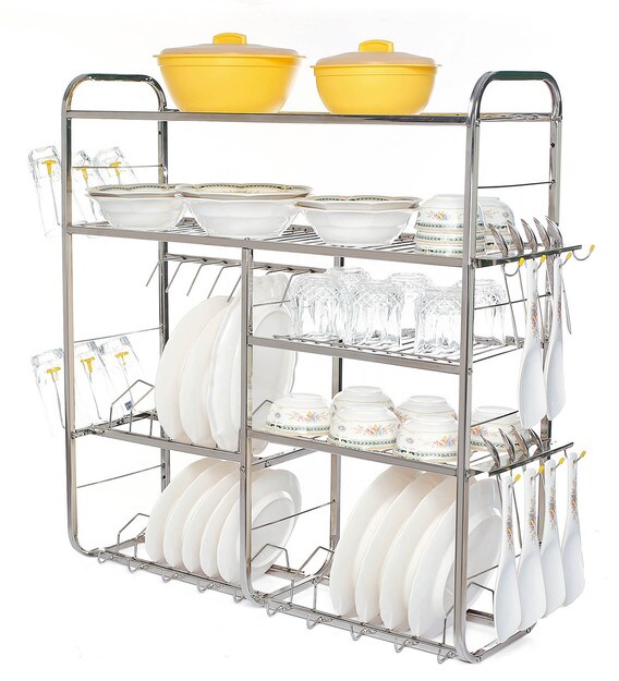 Buy Stainless Steel 30 x 10 Inches Utensil Holder By Home Creations