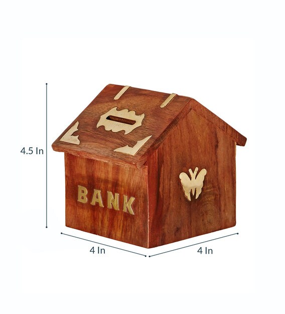 piggy bank shaped like a house