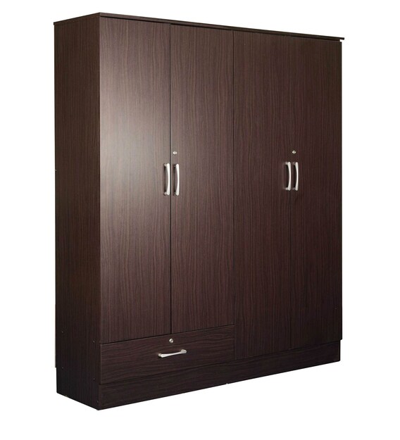 Buy Housen Four Door Wardrobe in Walnut Finish - Mintwud by Pepperfry ...