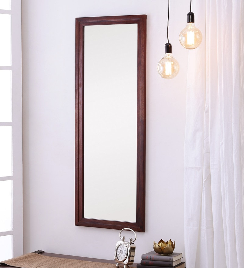 Buy Brown Sheesham Wood Full Length Wall Mirror Online Full Length