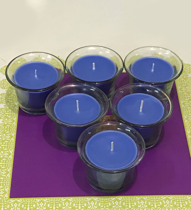 Buy Hosley Highly Fragranced Lavender Filled Votive Glass Candles by