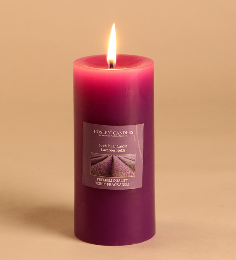 Buy Lavender Fields Aroma Scented Candle By Hosley Online Scented