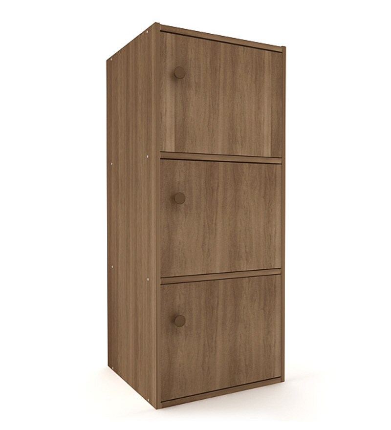 Buy Mac 3 Door Storage Cabinet In Walnut By Housefull Online Modern Cabinets Cabinets Furniture Pepperfry Product