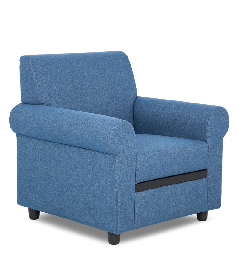 Buy Houston 1 Seater Sofa in Blue Colour by Urban Living Online Modern 1 Seater Sofas 1