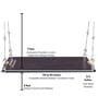 Hoana Teak Wood Swing in Brown Colour
