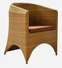 Hobart Wicker Table And Chair Set ( With 2 Chairs ) In Brown Finish
