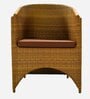 Hobart Wicker Table And Chair Set ( With 2 Chairs ) In Brown Finish