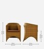 Hobart Wicker Table And Chair Set ( With 2 Chairs ) In Brown Finish