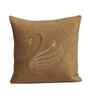 Brown Velvet Embroidered 16X16 Inches 5Pcs Cushion Covers
