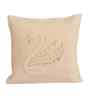 Brown Velvet Embroidered 16X16 Inches 2Pcs Cushion Covers
