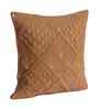Brown Velvet Embroidered 16X16 Inches 5Pcs Cushion Covers