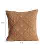 Brown Velvet Embroidered 16X16 Inches 5Pcs Cushion Covers