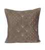 Grey Velvet Embroidered 16X16 Inches 2Pcs Cushion Covers